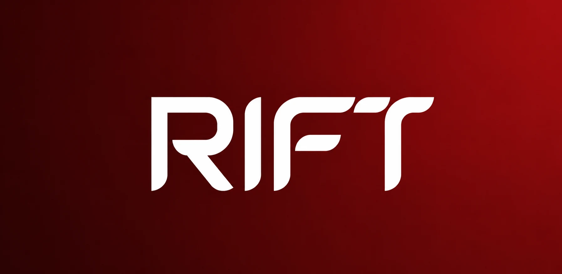 Rift wordmark on its burgundy brand gradient
